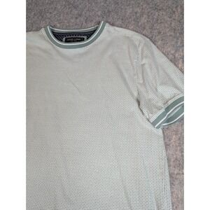 Nickel‎ And Iron Shirt Shirt Men's Medium Grey White Pattern
